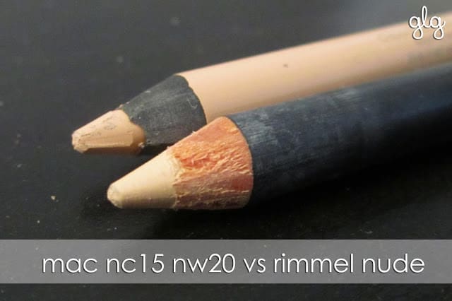 NUDE LINER | MAC NC15 NW20 vs RIMMEL SCANDALEYES NUDE