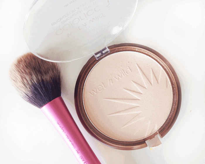 wet n wild reserve your cabana highligher swatch, the balm mary-lou manizer, becca shimmering skin perfector