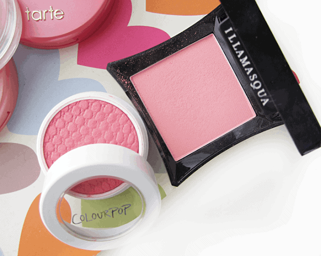 summer makeup blush favourites, tarte, colourpop, illamasqua, clinique