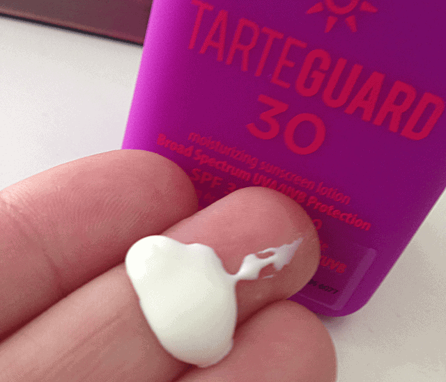 tarte tarteguard 30 spf sunscreen review