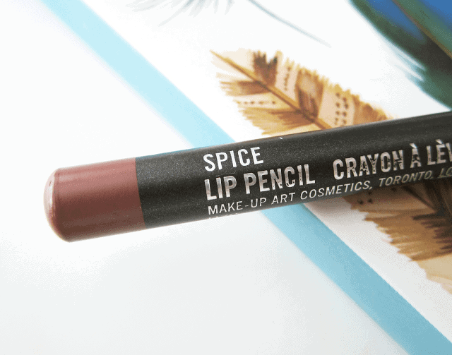 mac oak lip liner swatch