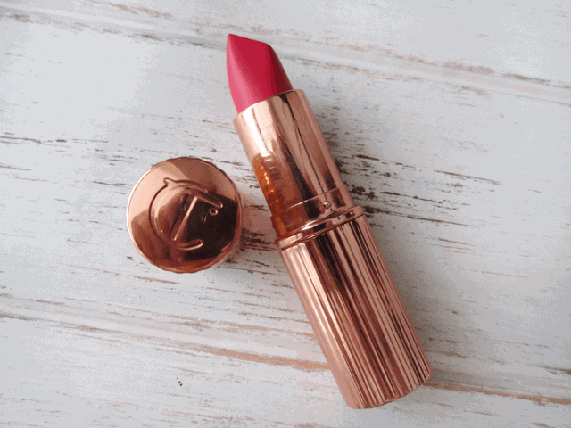 Charlotte Tilbury Matte Revolution Lipstick in Lost Cherry Review and Swatch