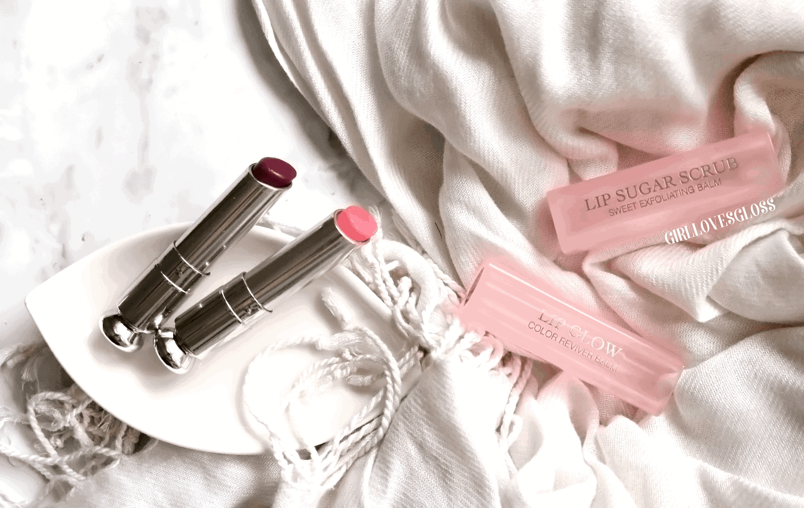 Dior Lip Glow and Lip Sugar Scrub Review and Swatches