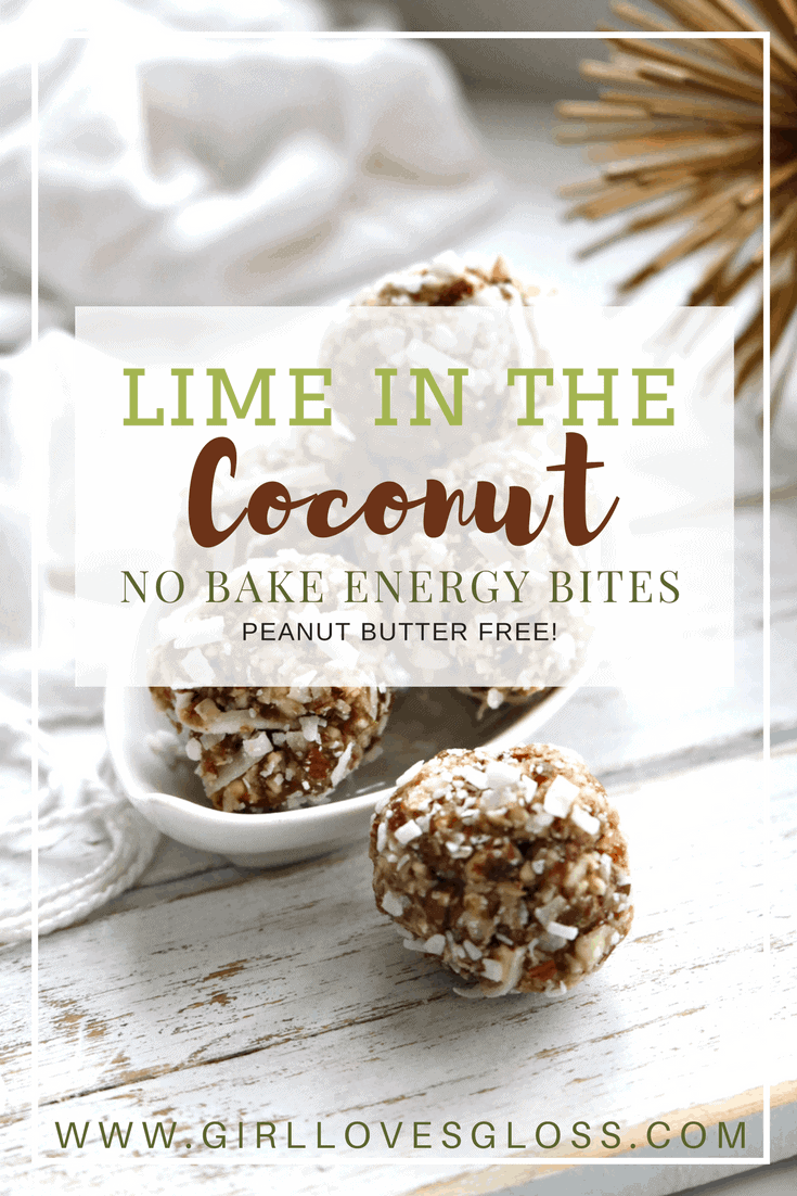 No Bake Lime Coconut Vegan Energy Bites