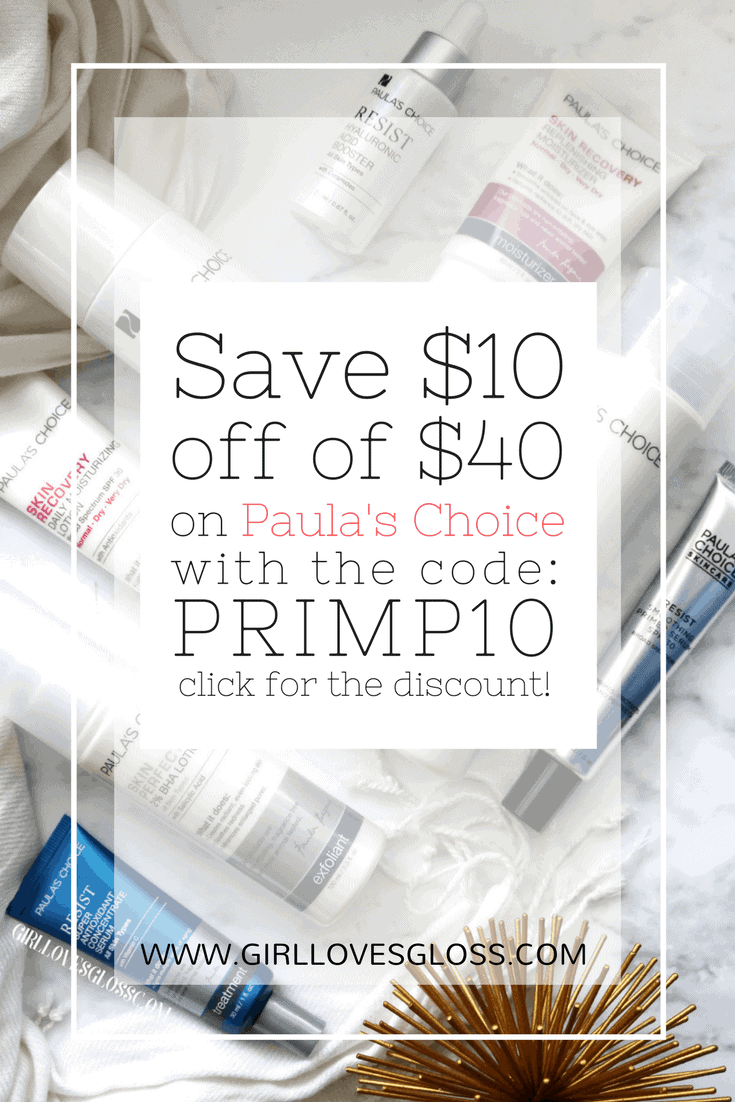 Save $10 off $40 on Paula's Choice Skincare with Code PRIMP10