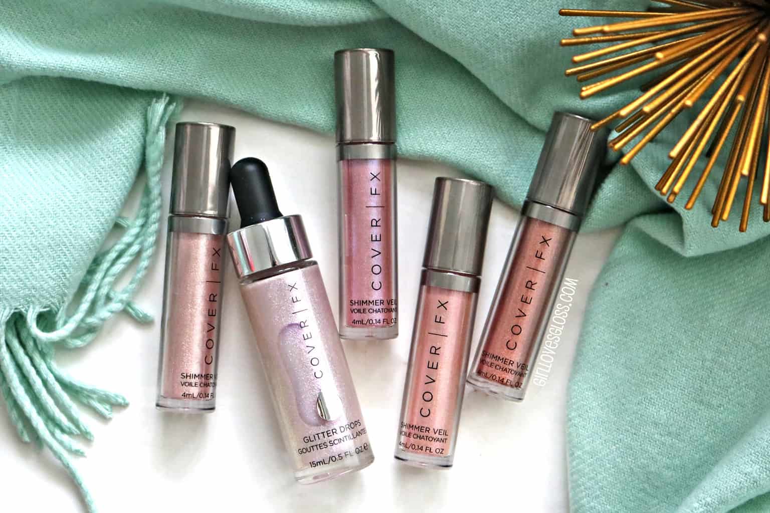 CoverFx Shimmer Veils and Glitter Drops Review