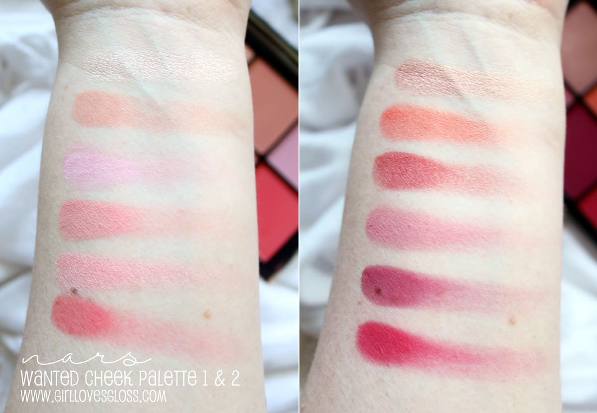 NARS Wanted Blush Palette 1 and 2 review