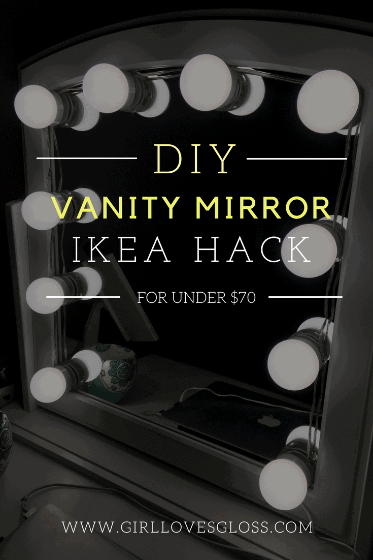 Ikea LED Vanity Mirror Hack DIY