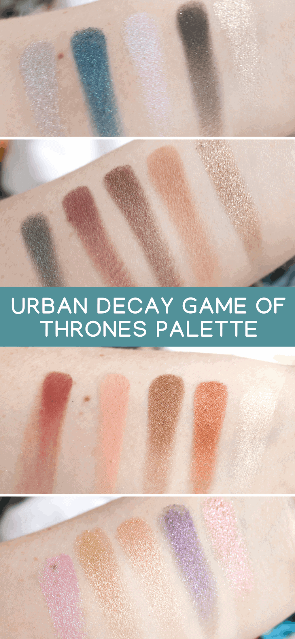 Urban Decay Game of Thrones Collection Review and Swatches
