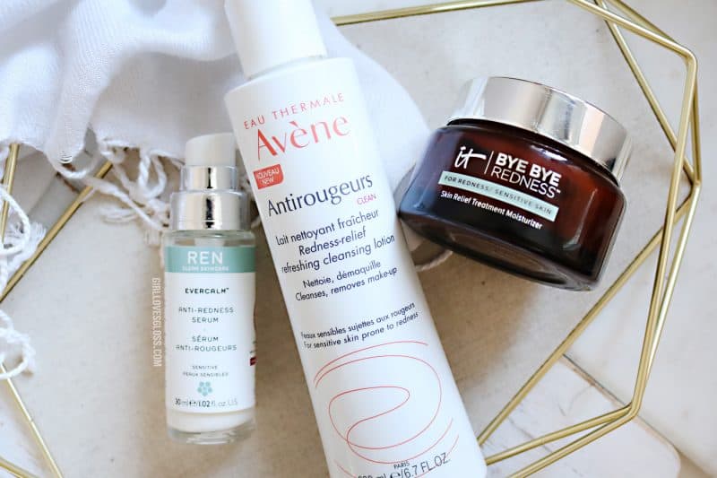 Products to relieve facial redness