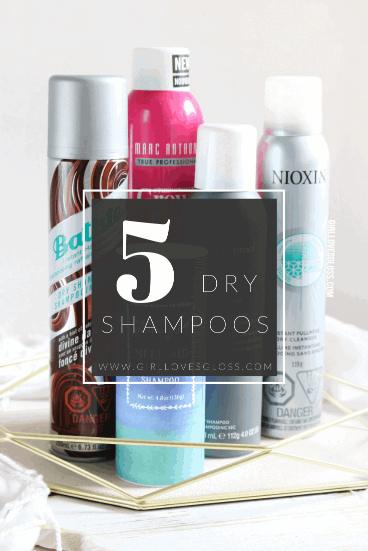 testing out 5 new and top dry shampoos