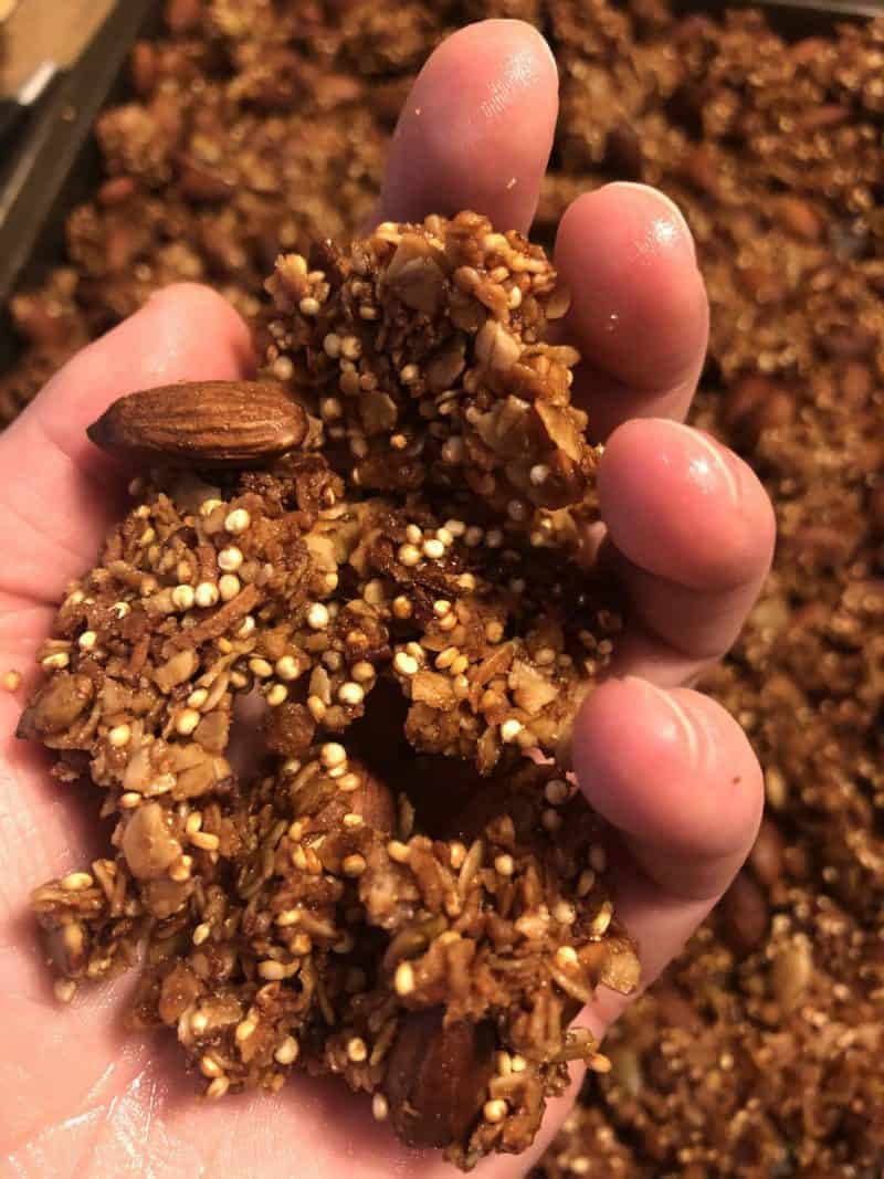 Quinoa Almond Granola Recipe