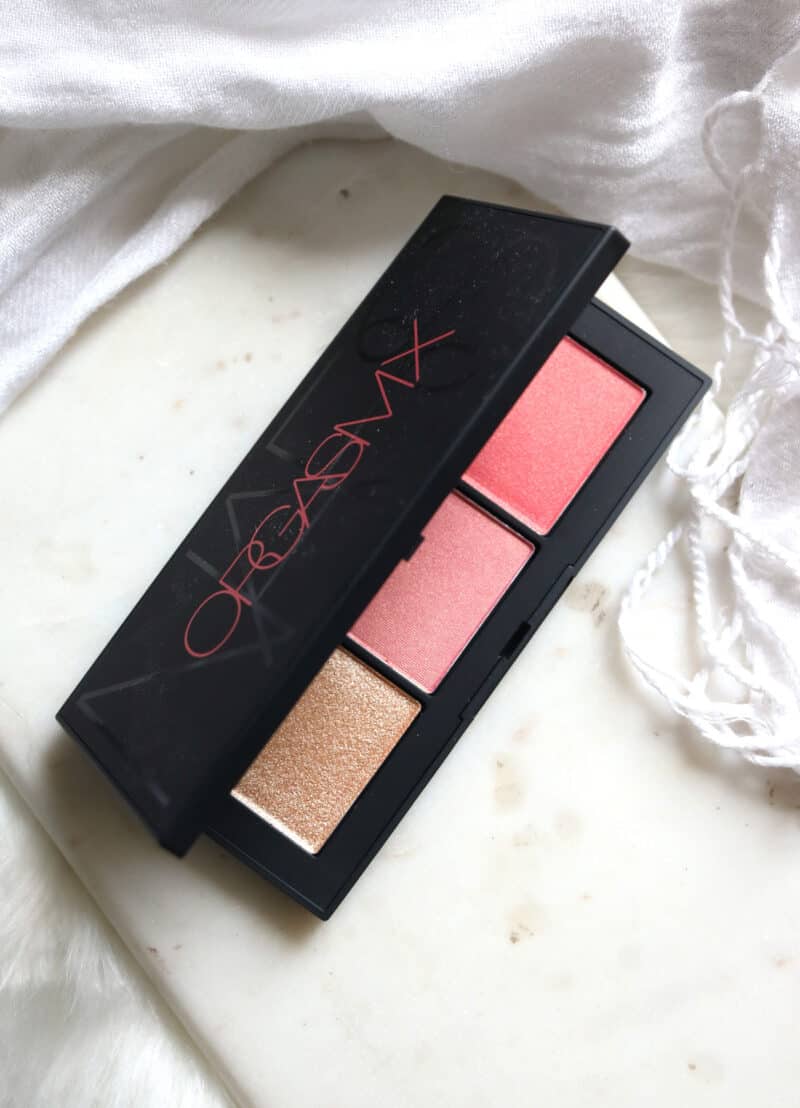 The new thrill: Orgasm X Cheek Palette. Three stimulating shades