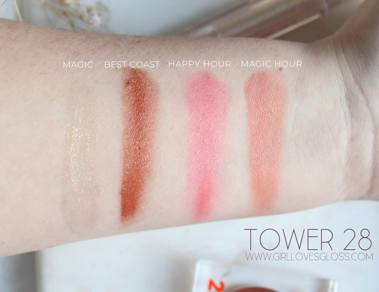 Tower 28 Beach Please Bronzino Swatches and Review