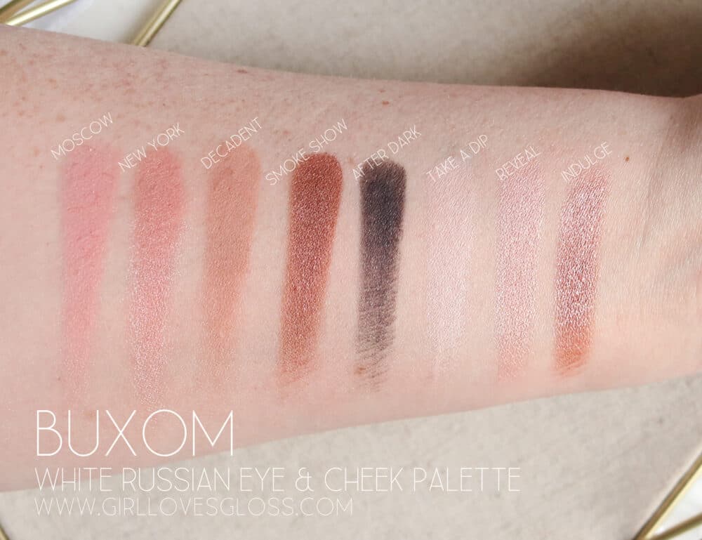 Buxom White Russian Collection Review and Swatches