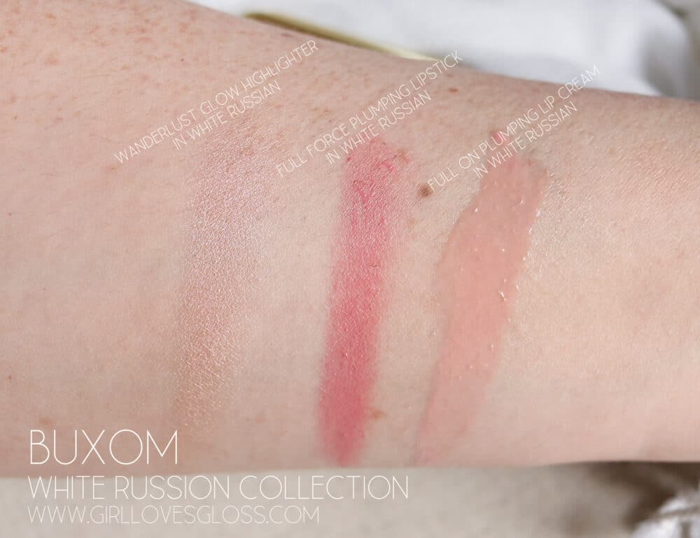 Buxom White Russian Collection Review and Swatches