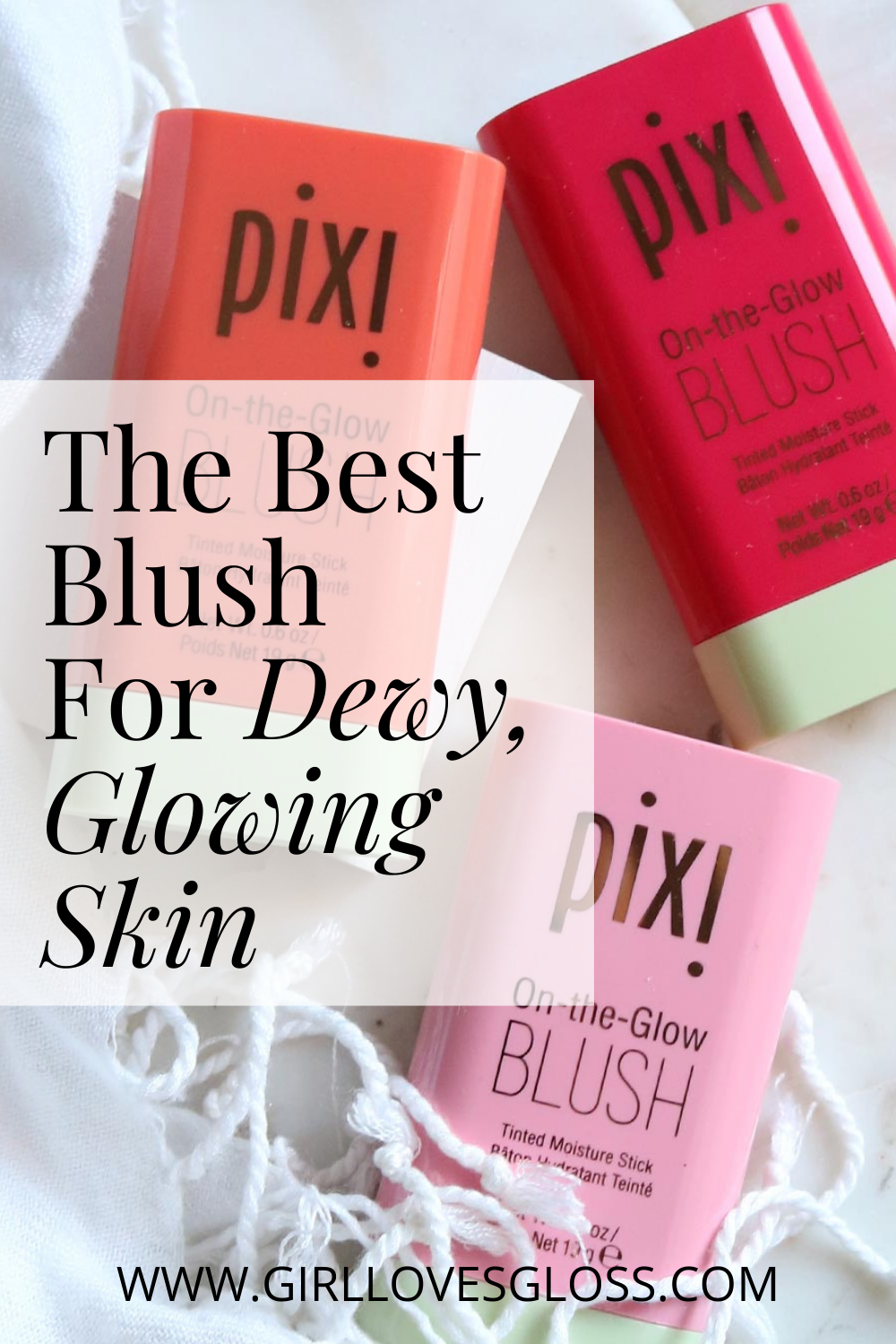 Pixi On the Glow Blush Tinted Moisture Stick swatches and reviews
